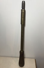 Vtg Antique Brass Stanley Yankee No. 131A Spiral Plunge Ratchet Screwdriver 27”