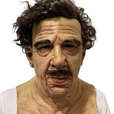 Realistic Latex Old Man Face Mask Halloween Disguise Fancy Dress Cosplay Costume