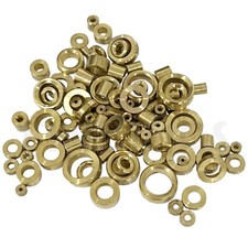 100x Clock bushes for Pivots - Brass bushing Assorted Mixed Sizes - NEW