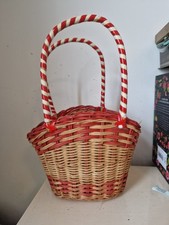 Vintage small woven wicker