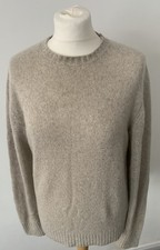 Loro Piana 100% Baby Cashmere Sand Lightweight Pullover Sweater Jumper IT48 UK38