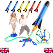 Toy Rocket Launcher for Kids with 1-3 Foam Rockets and Toy Air Rocket Launch