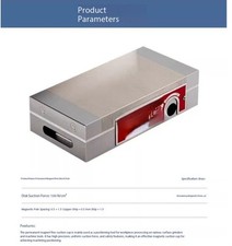 Surface Grinder Permanent Magnetic Chuck 125*250mm Grinding Disk Magnetic Table
