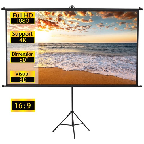 Projector screen with - 72", 16:9