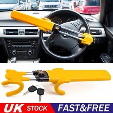 Heavy Duty Steering Wheel Lock High Security Anti Theft Twin Bar Hook Car Van