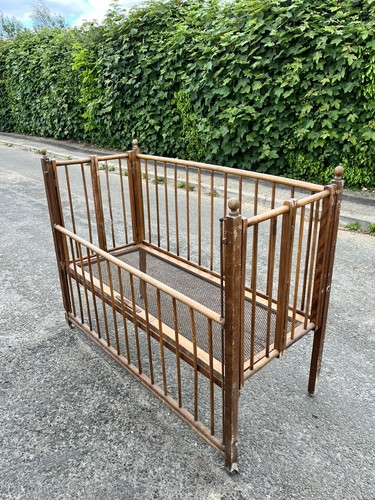 Antique folding cot vintage - folding,