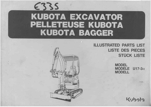 Kubota excavator u17 alpha - kubota,