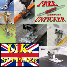 SEWING MACHINE FEET PRESSER FEET/ATTACHMENTS,CLIP ON. BROTHER,JANOME,SINGER ETC