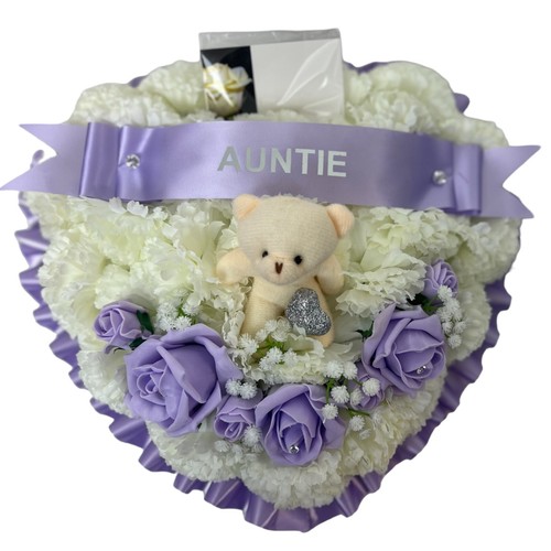 Heart wreath teddy - ,
