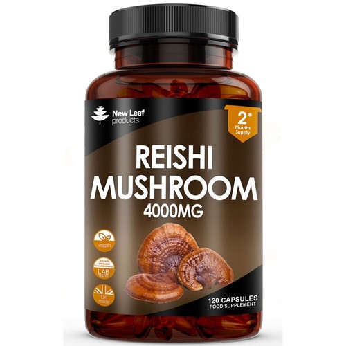Reishi mushroom capsules - reishi,