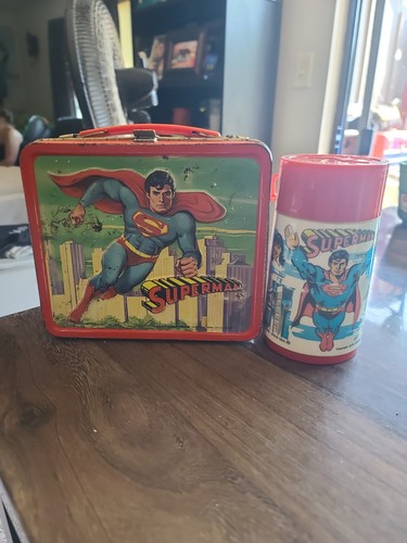Superman metal lunch box - superman, with