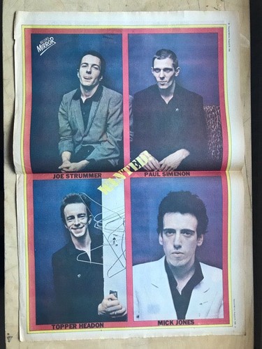 Clash record mirror poster - clash,