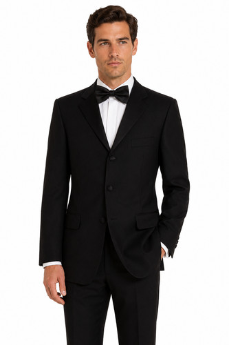 Black dinner jacket tuxedo - black,