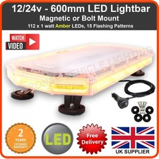 600MM 60CM MAGNETIC LED AMBER