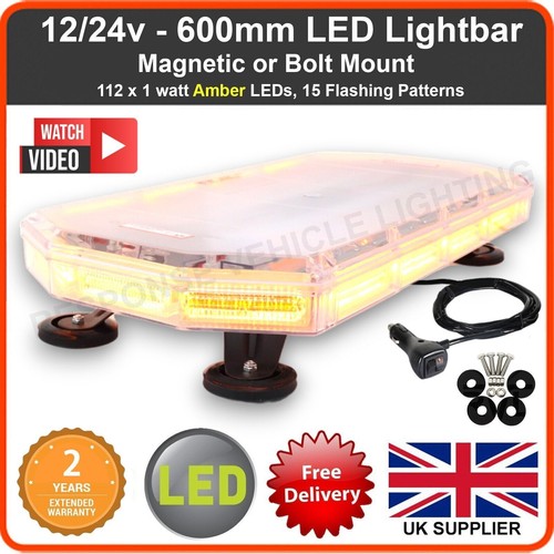 600mm 60cm magnetic led amber - 600mm,