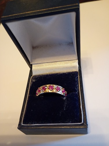 Ruby and diamond contemporary - and,