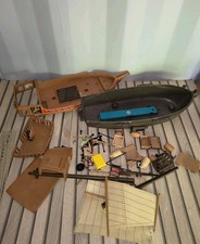Rare Vintage Playmobil - Pirate Ship - 3750  Not Complete With Accessories 