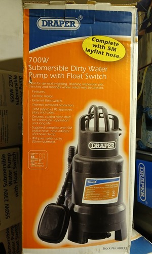 Draper submersible pump 5m - submersible, +