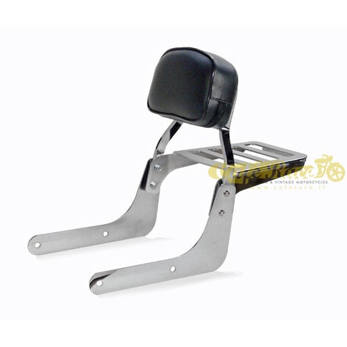 Low chrome backrest with - low,