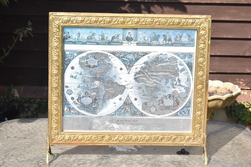 Vintage brass blaeu world - brass,