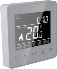 Underfloor Heating LCD Digital Touchscreen Thermostat(Onyx Black or Pearl White)