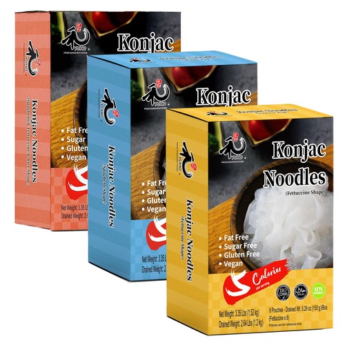 Shirataki konjac noodles low - konjac,