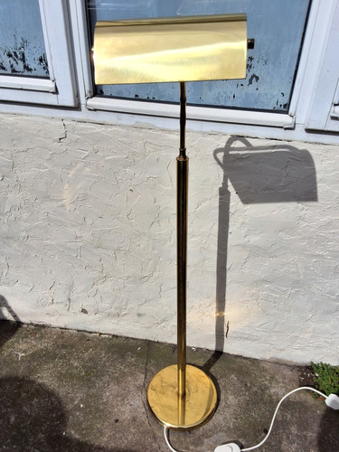 Vintage brass metal reading - vintage,