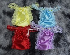 #E5 2XL/ElasticW.24-48"Handmade VeryCute Satin Bikini Panties Knickers Underwear