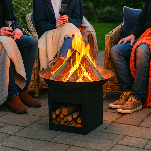 Fire pit large garden patio - pit,