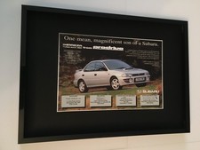 SUBARU IMPREZA TURBO PRODRIVE- 1994 A4 framed original advert