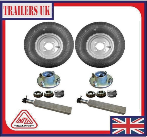 Trailer axle set hubs - trailer, 2