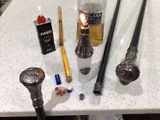 Walking Stick Tippling/Smuggling Stick Holding 3 Flasks, Lighter, Tablet Holder