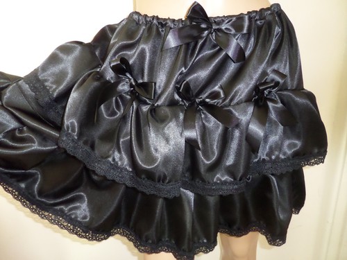 Adult sissy black frilly - black,