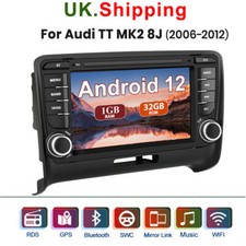 Car Stereo Radio GPS SAT NAV Head Unit WIFI Android 12 SWC DAB+ For Audi TT MK2
