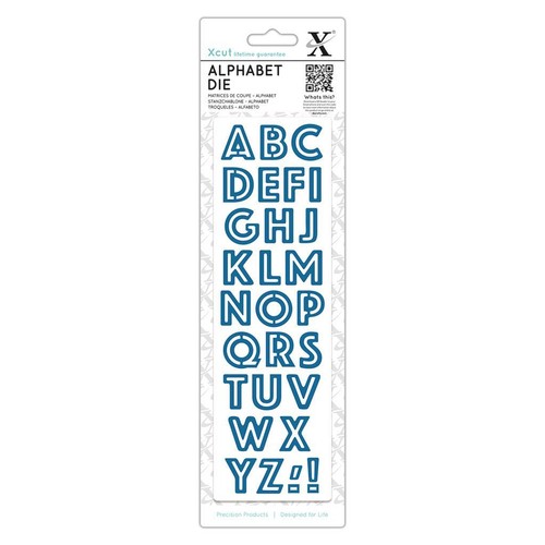 Cut alphabet die outline - x,