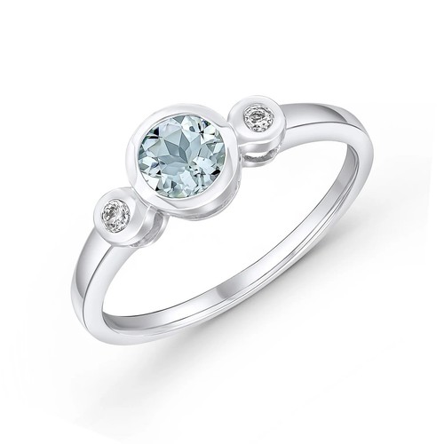 9ct white gold round - 9ct,