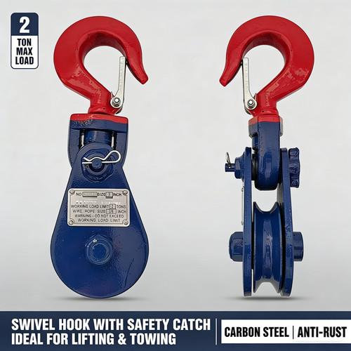 Ton snatch block heavy - ton, duty