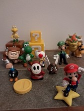 Super mario Character figures Bowser Luigi DK Toad Yoshi toys Used condition