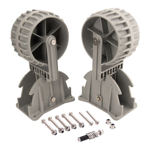 Boat launching wheels flipup - boat,