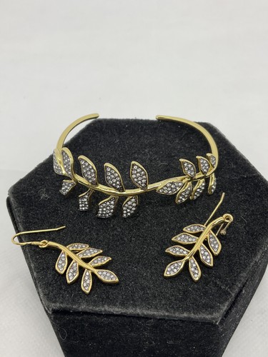 Stella dot ivie pave leaf - stella, &