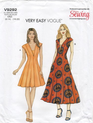 Vogue sewing pattern - pattern, 9292