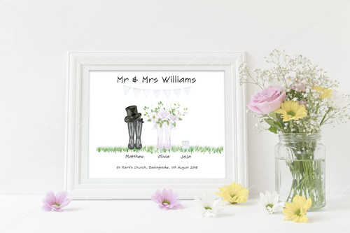 Personalised wedding wellies - personalised,