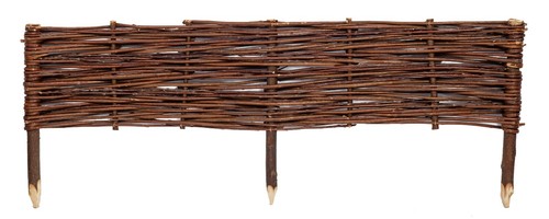 Willow wicker lawn edging - wicker,