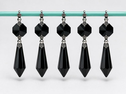 Black cut glass crsyal sun - 5,