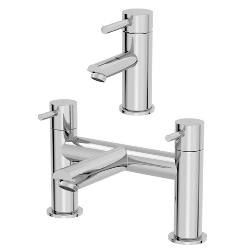 Modern chrome bathroom sink - chrome,