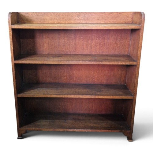 Arts crafts oak bookcase - arts, &
