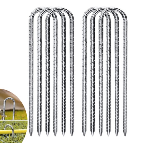 Shaped rebar stakes - rebar, 12"