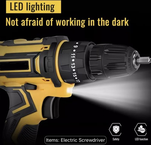 Wireless lithium ion drill - drill, bit