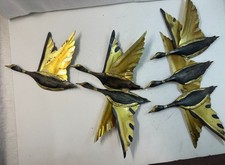 3 Vintage MCM Flying Ducks
