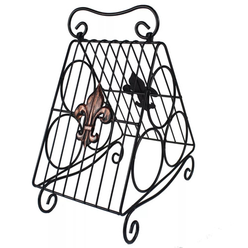 Wine rack vintage retro black - vintage,
